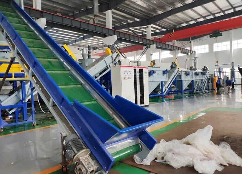 500kg/h PE Film washing recycling line