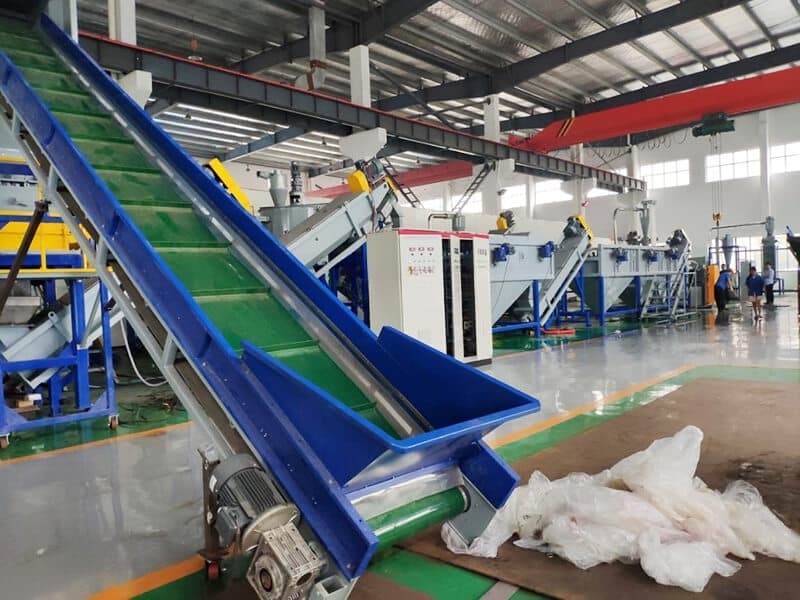 500kg/h PE Film umývacia recyklačná linka