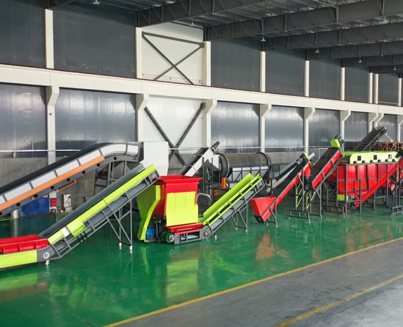 500KG/H PP woven bag washing squeezing recycling line
