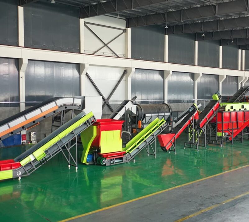 500KG/H PP woven bag washing squeezing recycling line