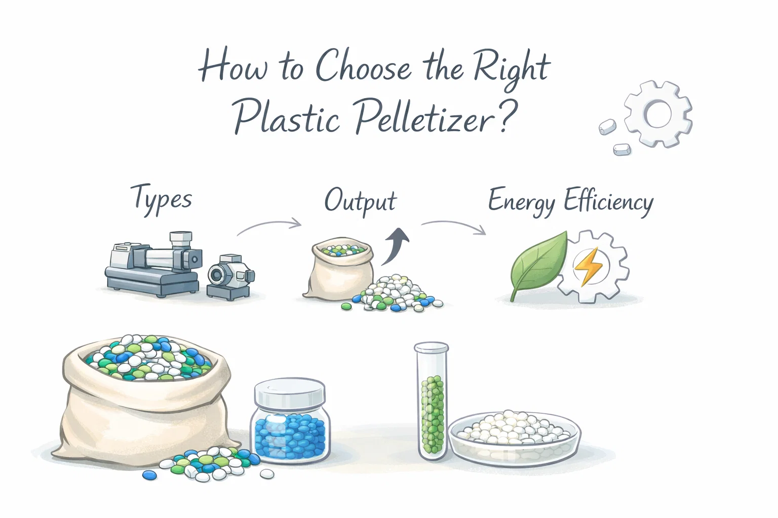 Hoe u de juiste plastic pelletiseermachine kiest?