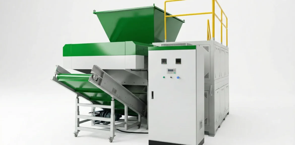 Integrated Shredder & Crusher Machine