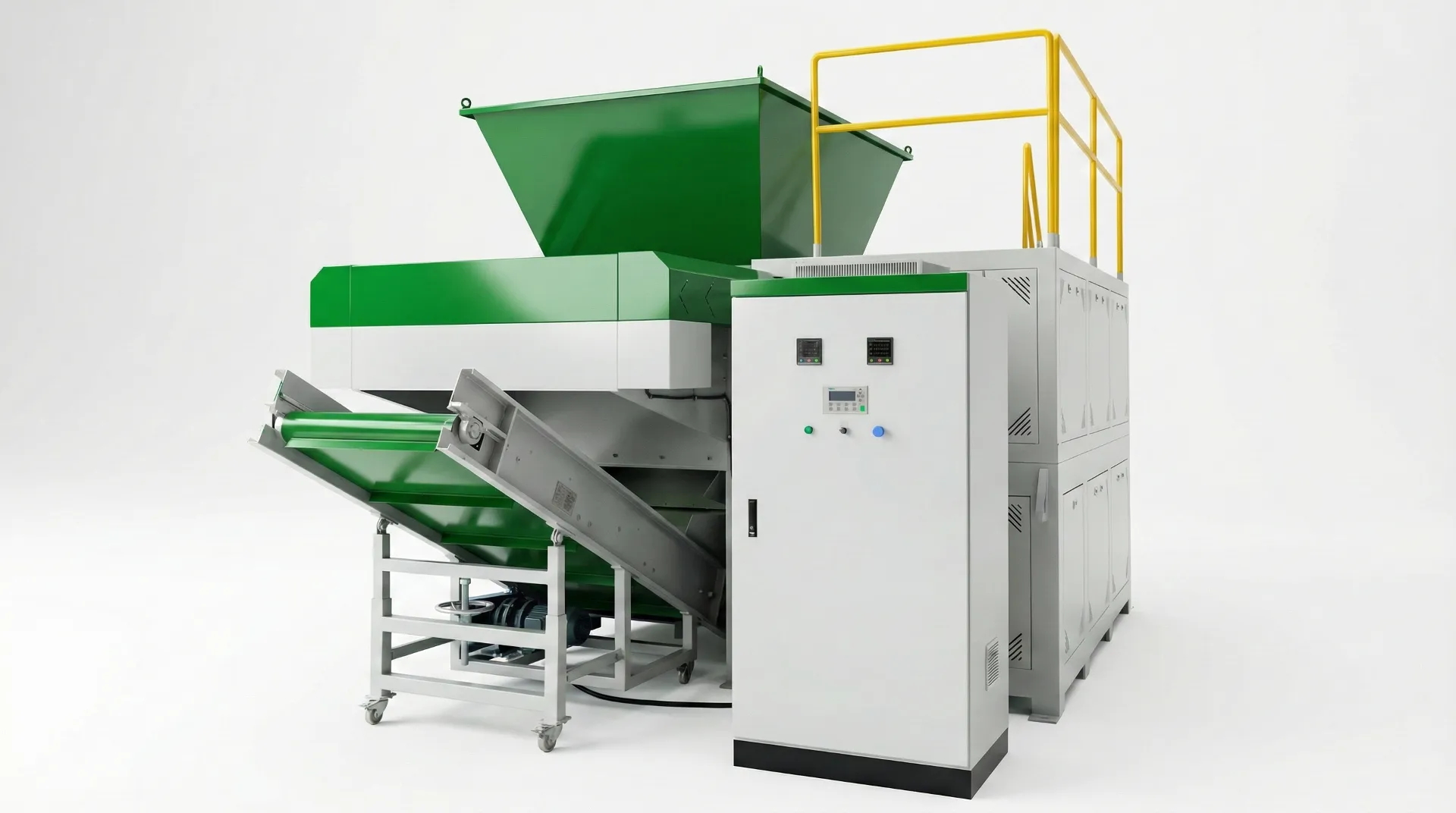 Integrated Shredder & Crusher Machine