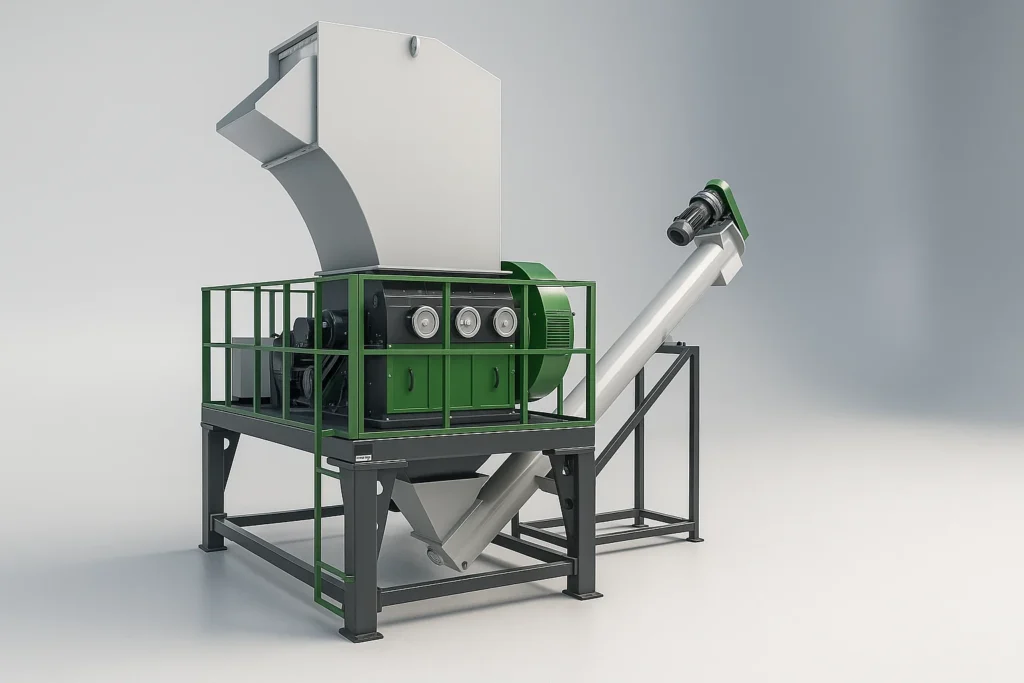 High efficiency wet plastic granulator and crusher for recycling