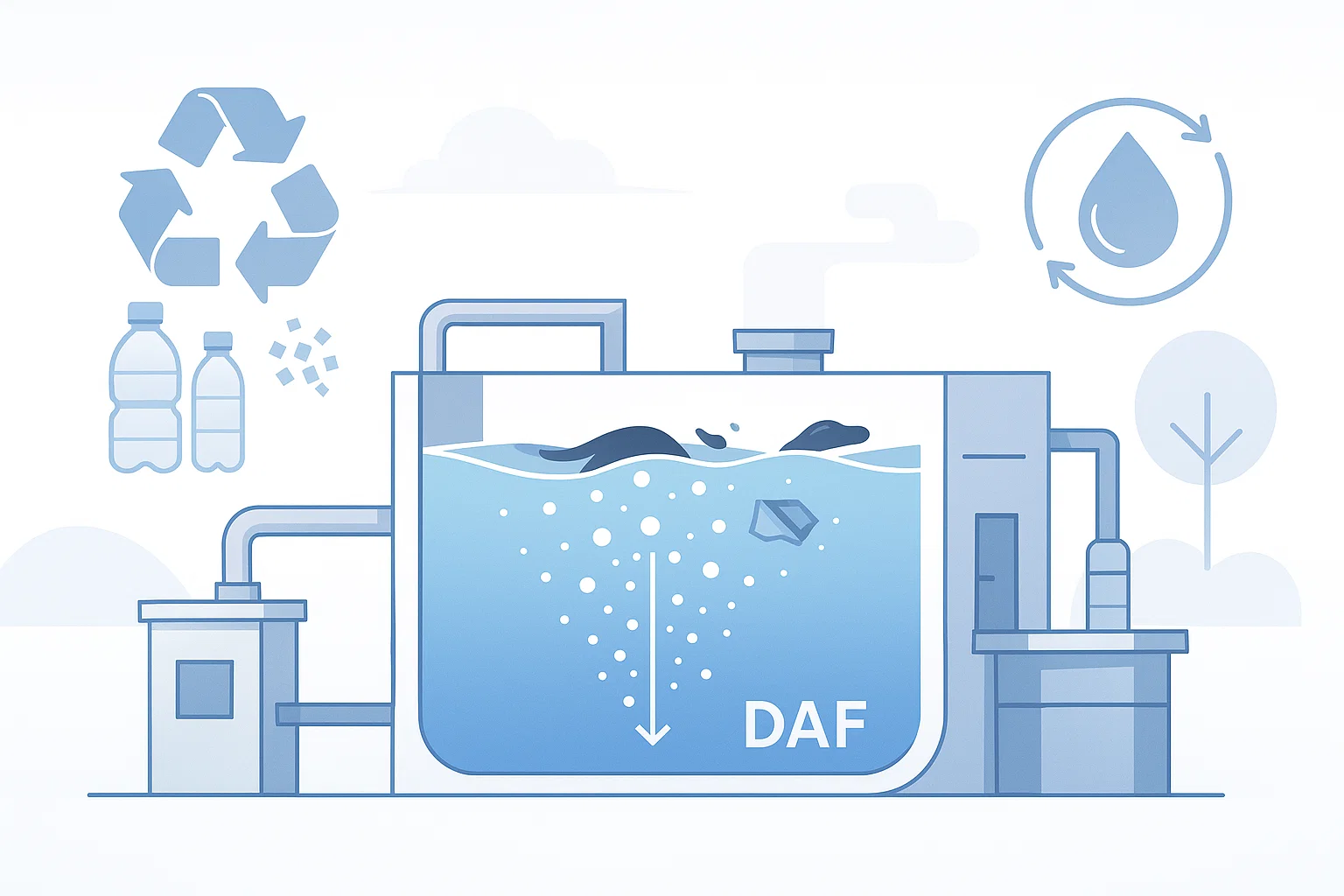 DAF Water Treatment for Plastic Recycling- Efficiency & Benefits-02