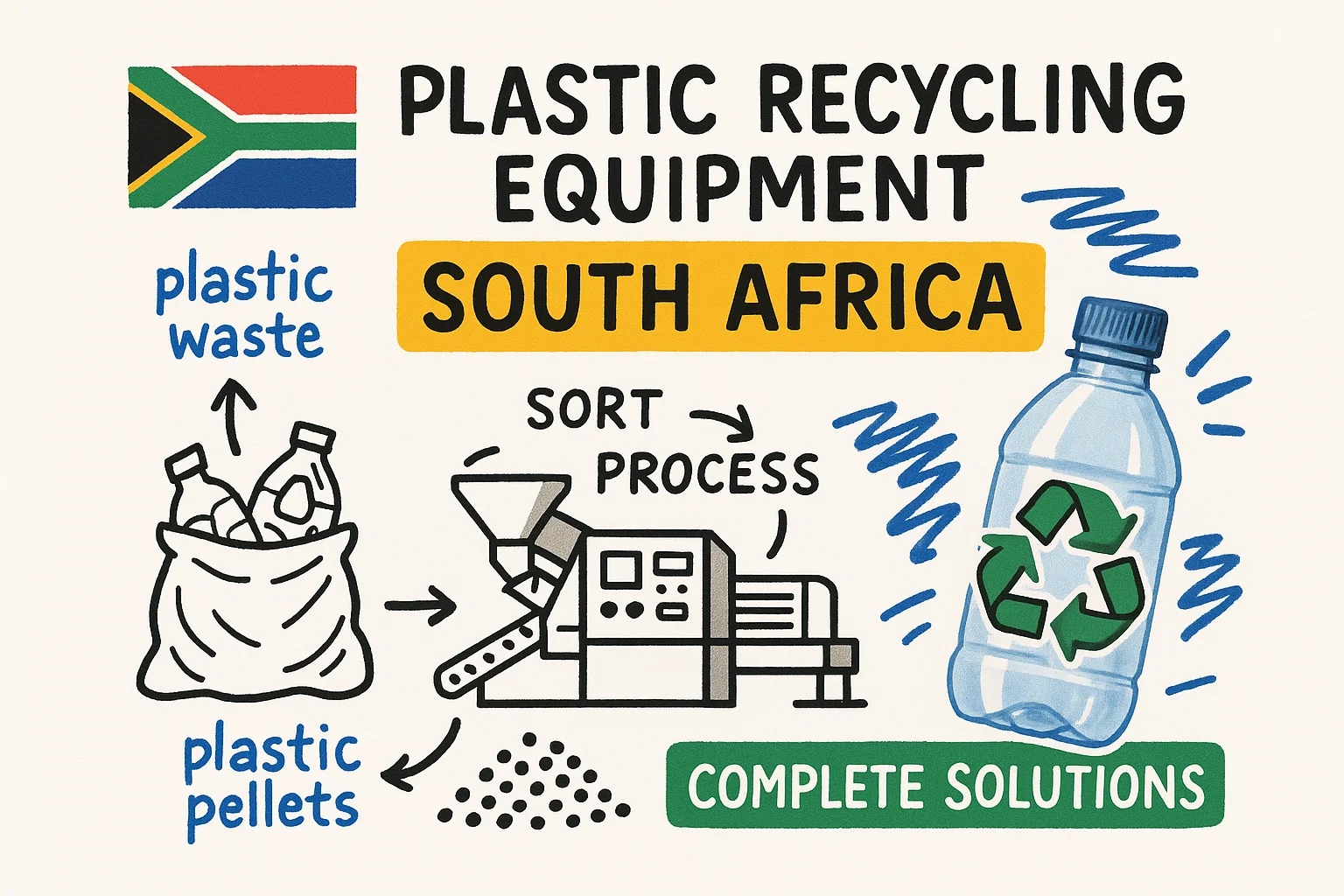 Equipamentos de Reciclagem de Plástico África do Sul | Soluções Completas
