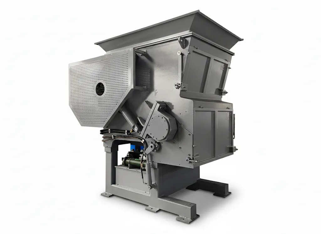 スイングアーム付きシングルシャフトシュレッダー