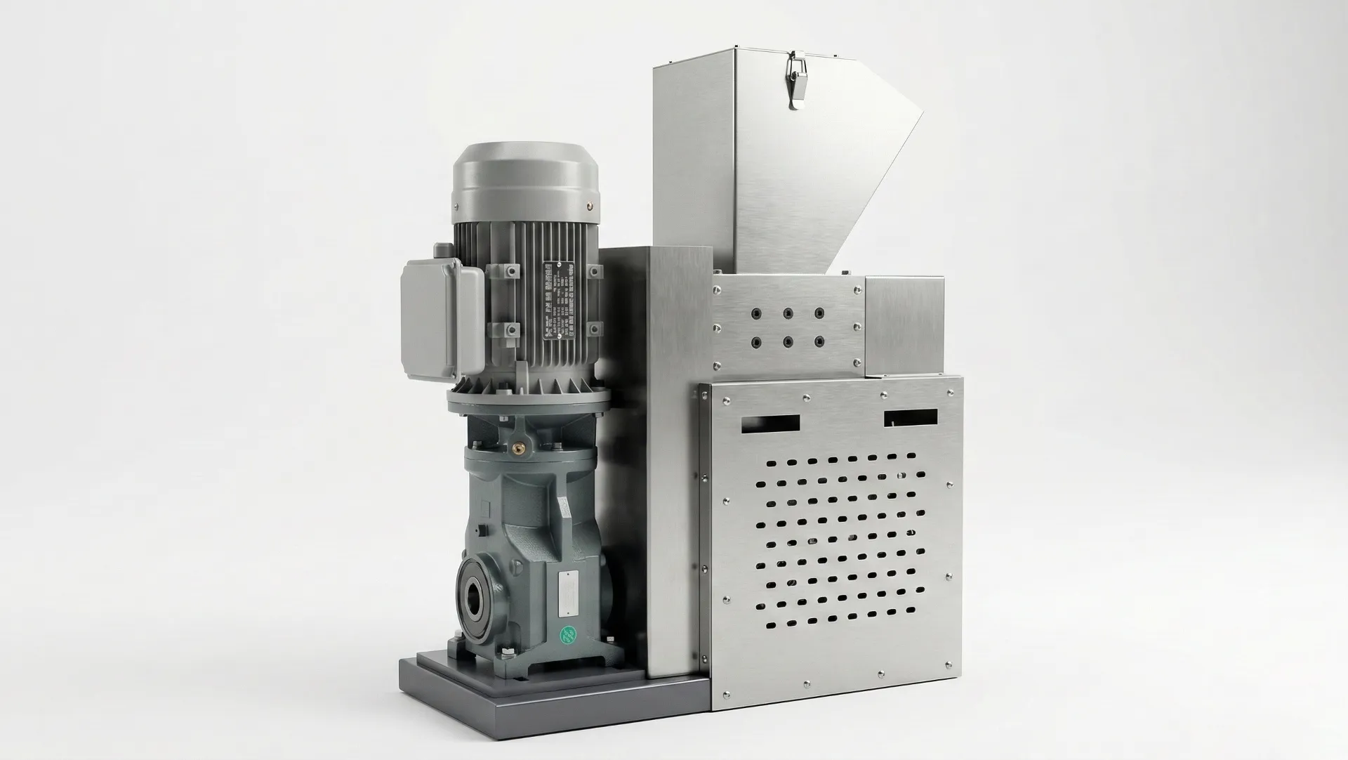 RTM 미니 컴팩트 파쇄기(탁상형 양날 파쇄기), 정면 모습