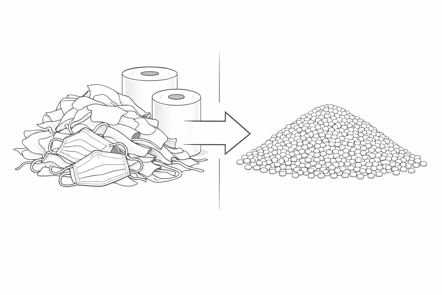 Máquinas de reciclagem de não-tecidos: transforme resíduos têxteis em grânulos.