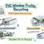 PVC Window Profile Recycling: Steel & Gasket Removal Guide