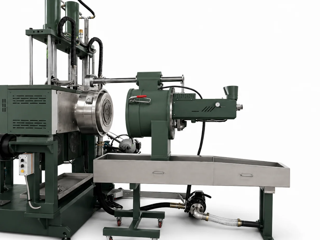 Water-ring pelletizing unit for recycled plastic pellet production