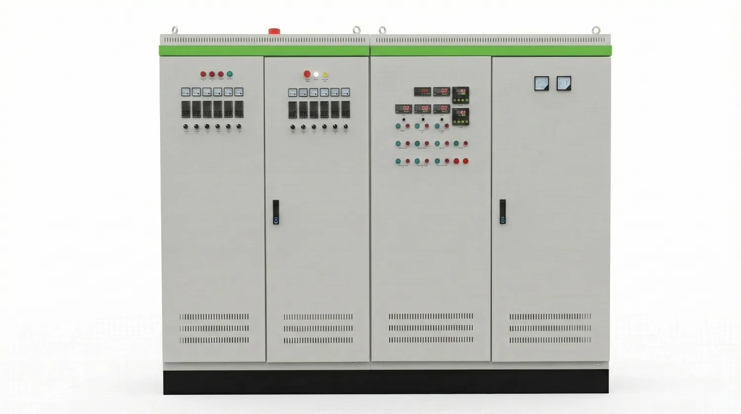 Cajero eléctrico con PLC para línea de reciclaje de neumáticos