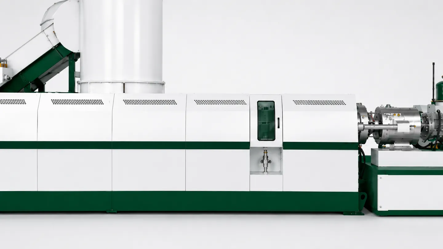 EPS foam pelletizing machine extrusion and pelletizing section