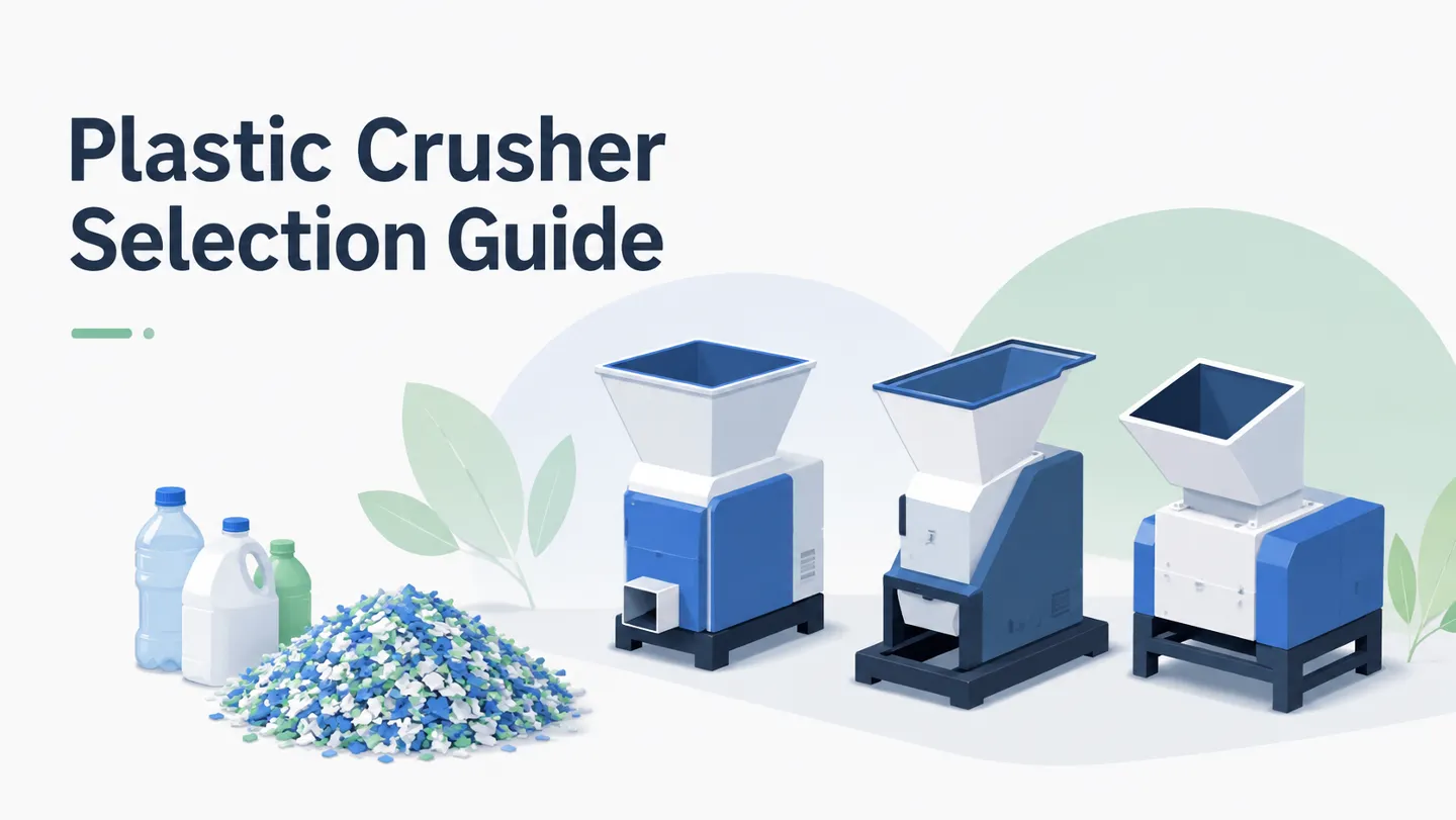 Plastic crusher types for industrial recycling selection guide
