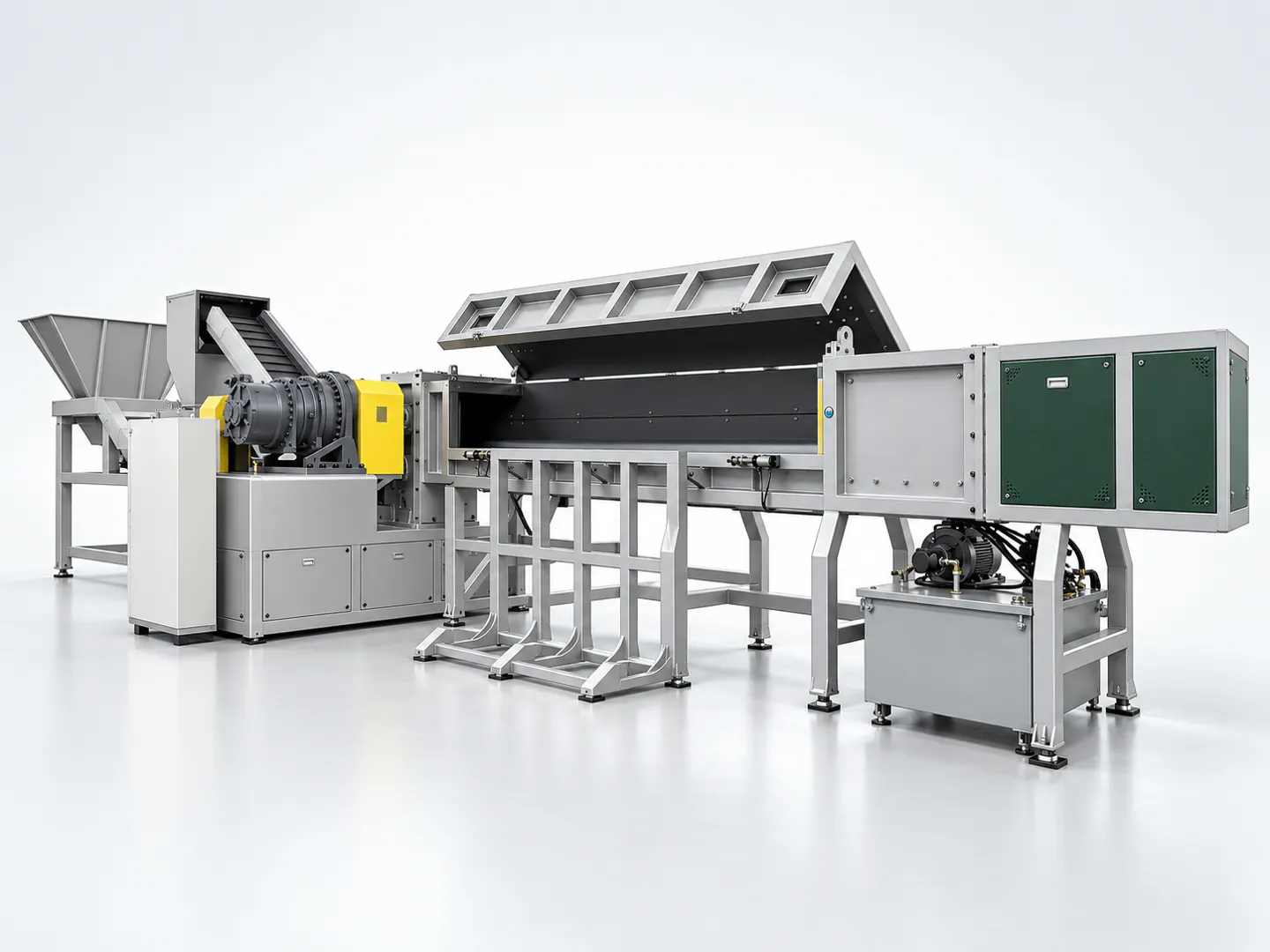 HDPE pipe shredder equipment showcase