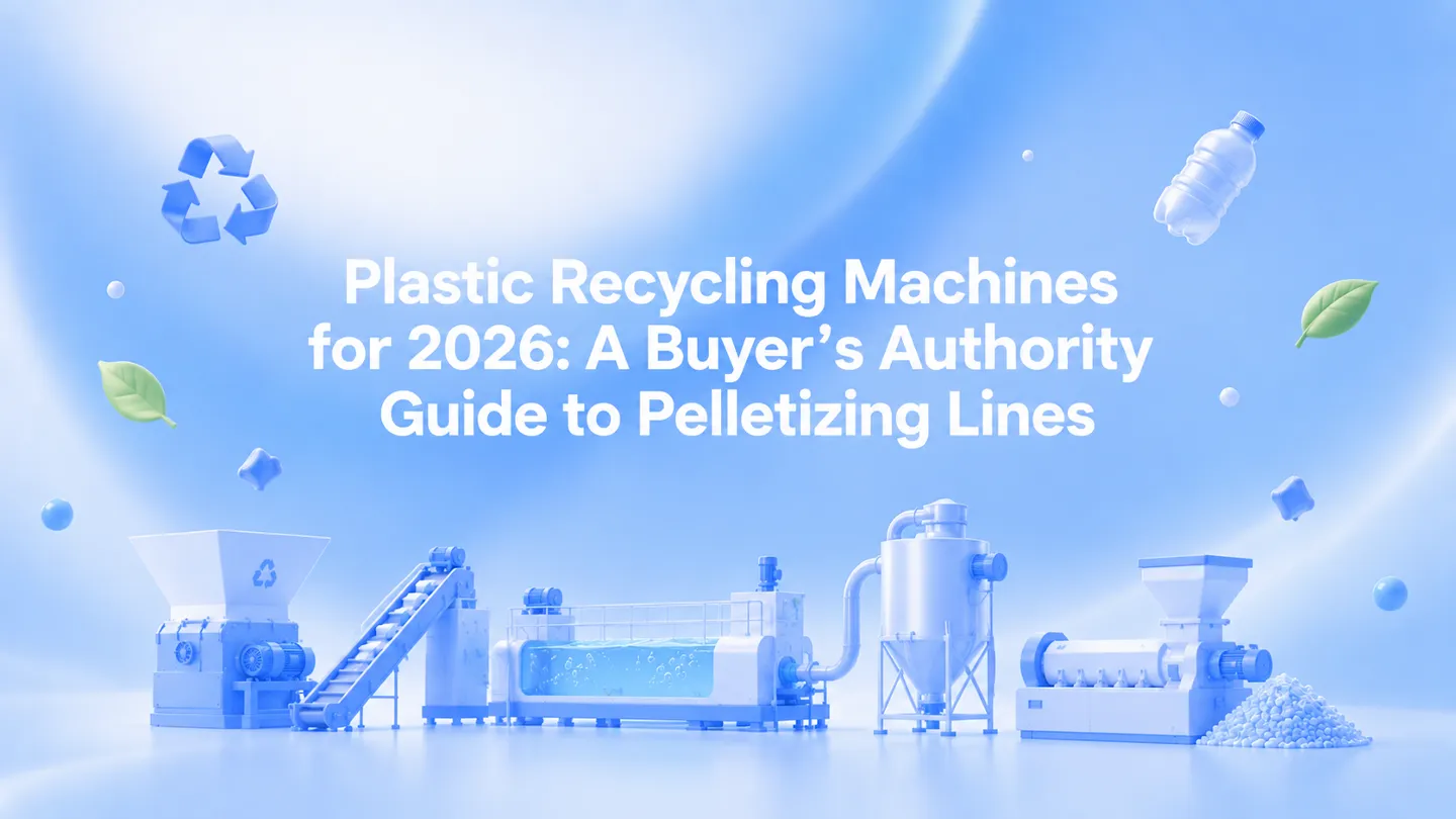 Plastic recycling pelletizing line machines - 2026 buyer's guide
