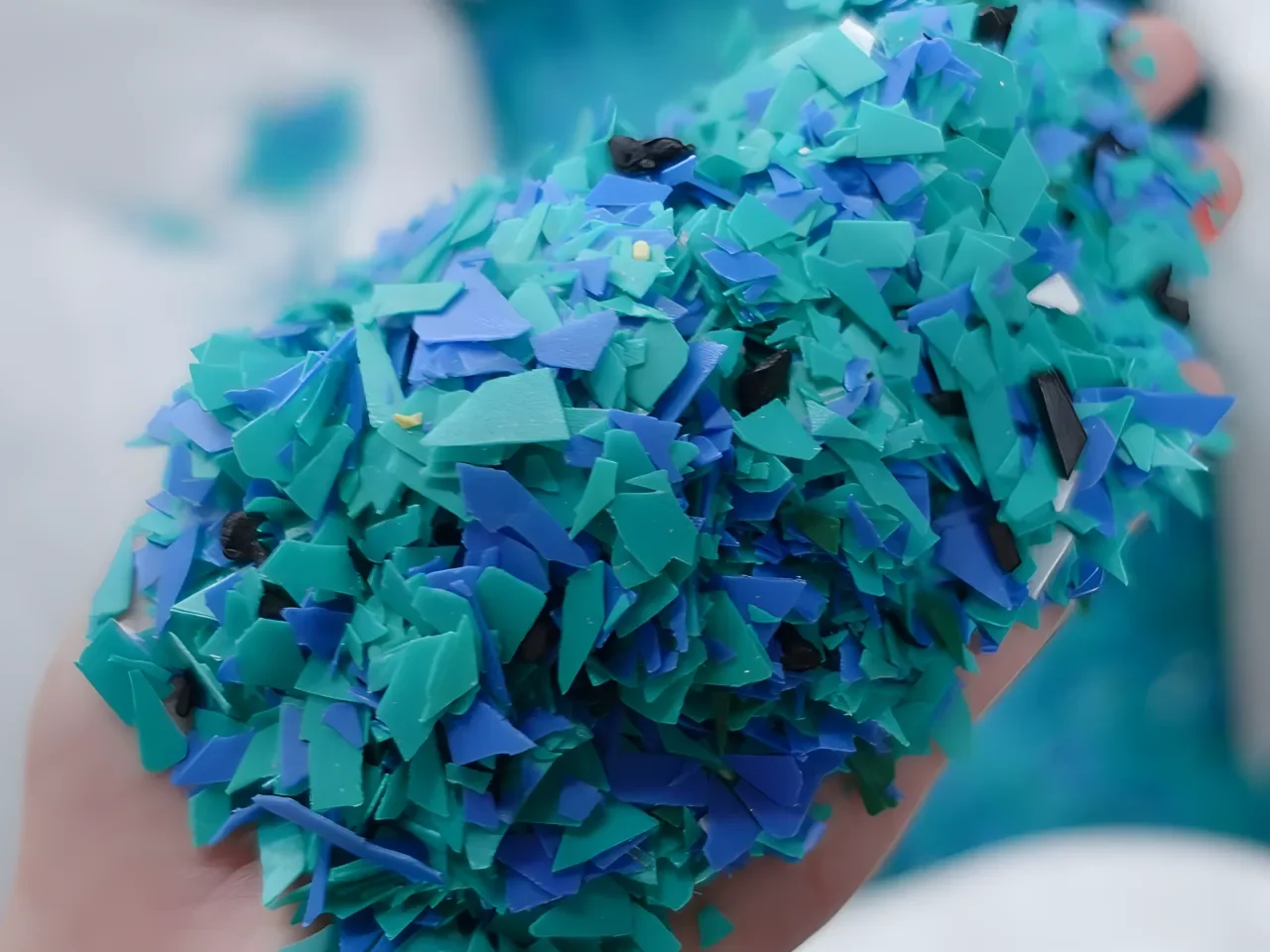 PP regrind flakes for rigid plastic washing line feedstock