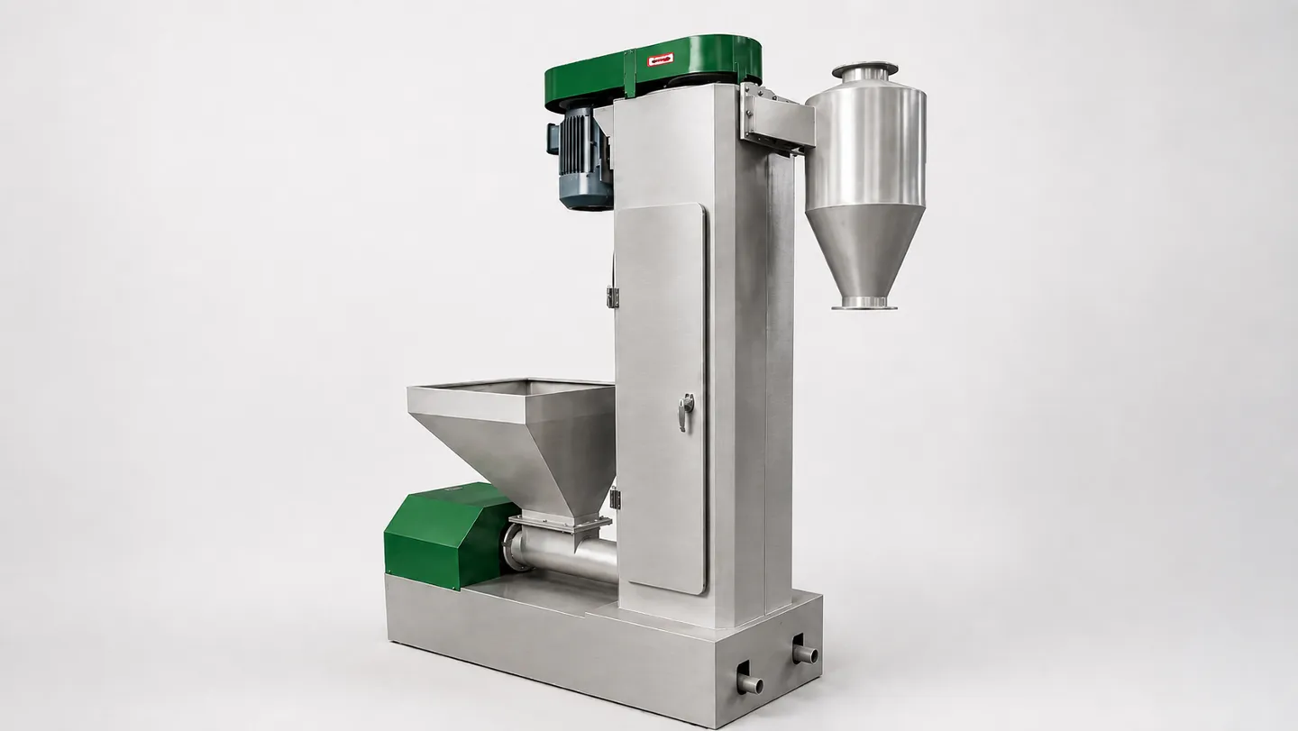 Vertical centrifugal plastic dewatering machine for pellet drying